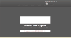 Desktop Screenshot of metall-aus-appen.de