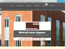 Tablet Screenshot of metall-aus-appen.de